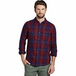 Toad & Co Me's Indigo Flannel Slim LS Shirt -Toad & Co Sales Shop 10439551x1223297 zm