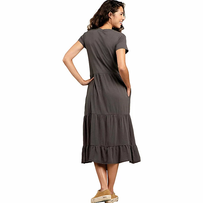 Toad & Co Women's Primo Tiered Midi SS Dress 4 Toad & Co Women's Primo Tiered Midi SS Dress - Image 2