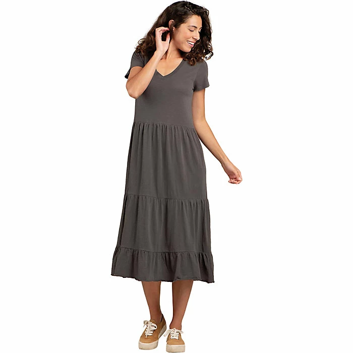Toad & Co Women's Primo Tiered Midi SS Dress 3 Toad & Co Women's Primo Tiered Midi SS Dress