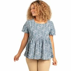 Toad & Co Women's Willet Peplum SS Shirt