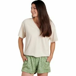 Toad & Co Women's Piru Easy V SS Tee